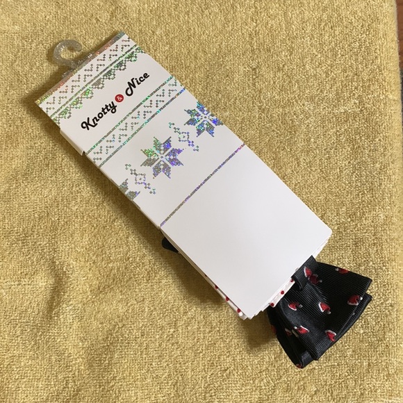 KNOTTY & NICE - BOW TIE & POCKET SQUARE SET 🎅🏼🆕 - Picture 3 of 4